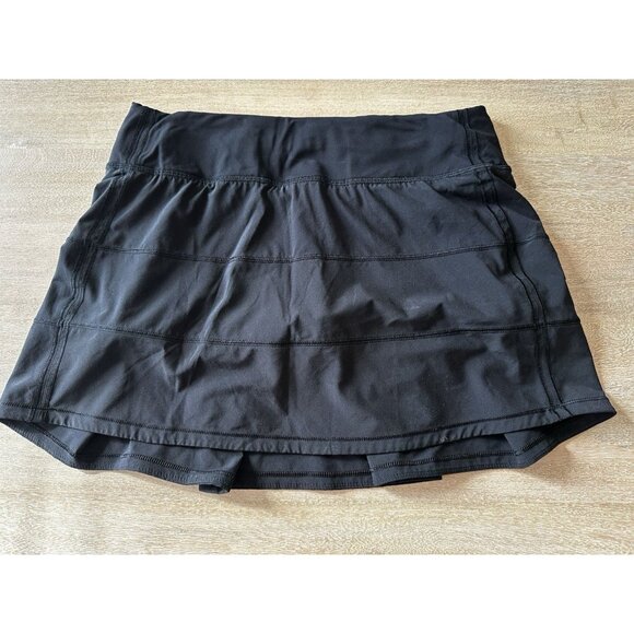 Lululemon Pace Rival Skirt (Tall) *4-way Stretch 15" Black Size 6 - Picture 3 of 5